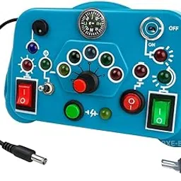 BrightX ™| Busy Board Switch Light Game Sensory & Educational Gaming Console Travel-Friendly Activity Toy with Soft Lighting for Hand-Eye Coordination & Brain,Skill Development, Engaging Toy-picture-19