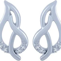 p.c. chandra jewellers Gold and Diamond Stud Earrings for Women image 1