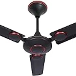 DYSOR 1200mm High Speed Ceiling Fan | 3 Blade Energy Efficient Fan | 400 RPM Copper Motor | Silent Operation | Rust & Dust Proof | Black with Red Accent Finish-picture-14