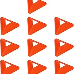 MERISHOPP 10 Pieces Soccer Training Cones Football Cones for Motorcycle Traffic Garden Orange|Sporting Goods|Team Sports|Soccer|Training Aids-image-67