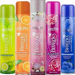 KELYN Air Room Fresheners Spray | Air Fresheners for Bedroom | Room Spray Long Lasting Air Fresheners for Home, Office, Cars & Toilets (Pack of 5, 230ml each) image 1