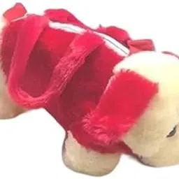 Handbag for Girls – Soft Toy Sling Backpack Wallet Red-picture-30