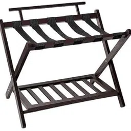 Wooden Luggage Rack with Shelf for Shoes, Accessories, Strong Bearing Sturdy Storage Free Space Wood Suitcase Rack Sheesham Wood Luggage Stand for Bedroom Hotel Guest Room with Solid Leg Quality A55-image-93