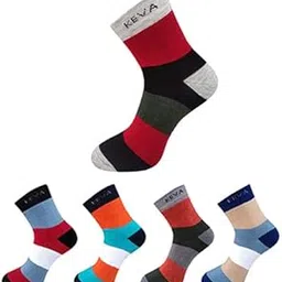 keva socks Keva Cotton Socks Multicolor Socks for Men & Women Colourful Casual Socks/Extra Durable for Everyday Use - Free Size-picture-17