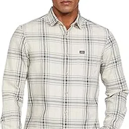 the indian garage co Men Polycotton Checkered Regular Fit Shirt-picture-18