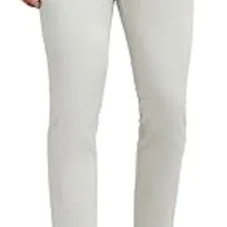 parx Men Low Rise Tapered Fit Solid Pattern Cotton Blend Flat Front Casual Trouser-picture-69