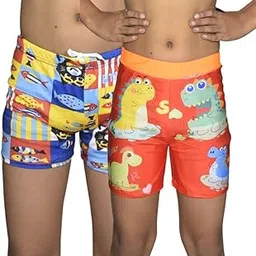 aqua holic Spandex Boys Sports Shorts, Solid Regular Fit | Stylish & Comfortable Shorts Attractive Design, Multi-Purpose, Long-Lasting | Ideal for Casual Outings (Combo Pack of 2)-picture-41