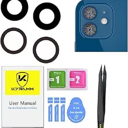 (Pack of 2) Kyrahh Back Rear Camera Glass Lens Replacement Spare Part for Mobile Phone (iPhone 12 mini)-image-1