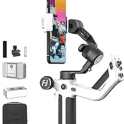FeiyuTech Mini P Kit[Official] Smartphone Gimbal Stabilizer with Zoom Knob for iPhone&Android,3 Axis Phone Gimbal with Fill Light,AI Tracking,Carry Bag (Mini P KIT:Bag+Light+Tracking Module)-picture-47