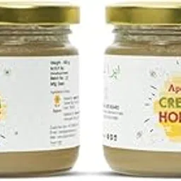 Pure And Natural Cream Honey | White Honey 400gm (pack of 2)-image-0