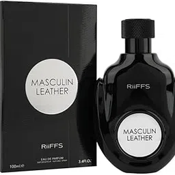 RiiFFS Masculine Leather Perfume for Men | Strong & Classic Scent | Cruelty-Free, Long-Lasting Eau De Parfum | Premium Gift, 100ml-image-0
