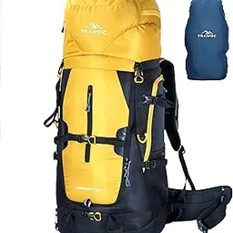 trawoc AEROFIT 60L Internal Metal & Fiber Frame Travel Backpack for Hiking Trekking Bag Camping Rucksack for Men & Women with Rain Cover/Shoe Compartment HK012-picture-16