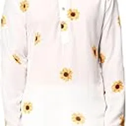 vastramay Men's Cream Cotton Blend Kurta-QW12-picture-10