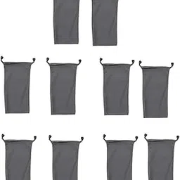 UJEAVETTE 10 Pcs Nylon Drawstring Bag Pouches for Mini Stuff Cellphone Mp3 8.5 13.5cm-picture-42