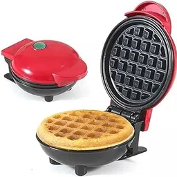 Mini Waffle Iron Machine,Stainless Steel, 350 W, Household Electric Cake Maker for Pancakes, Cookies, Chaffle, Healthy Snacks, Mini Burgers, Round Griddle Sandwich Eggs Belgian Non Stick Baking Pan-picture-40