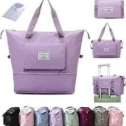 4aj bazaar Foldable Travel Duffel Bag, Large Capacity Folding Travel Bag, Travel Lightweight Waterproof Carry Luggage Bag (40 x 23 x 45 cm)-picture-48