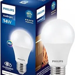 PHILIPS 14-watt LED Bulb |AceBright High Wattage LED Bulb| Base: E27 Light Bulb for Home | Crystal White, Pack of 1-image-95