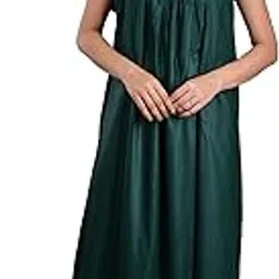 piyali's creation women's Sleeveless Comfortable Green Nighty (Size-L-40)-picture-24