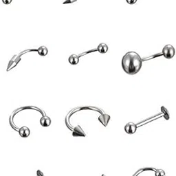 meenaz Earrings men boyfriend girls women gents ear studs for men Stainless Steel Piercing Clip on Screw Bali Pierced Hoop Stud Huggie Magnetic earrings for boys silver black gold blue boys earrings-picture-17