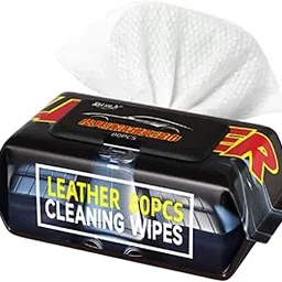 KOOSHLO Leather Cleaning Wipes for Car Interior, 80PCS - Automotive Leather Cleaner and Conditioner Wipes - Safe for Seats, Furniture, Shoes, Handbags - Quick Shine, Conditioning & Protection 2 Pack-image-3
