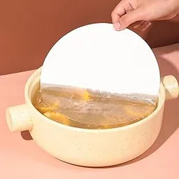 MERISHOPP 100 Pieces Oil Absorbing Paper Non Stick Filter Paper for Fried Food Cooking 18cm-picture-27