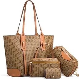 cosmo luxera Women Combo Handbag Embossed Pattern 4 in 1 Set Tote, Cross body, Pouch, Card Holder-picture-51
