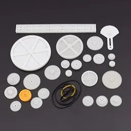 34 kinds of rack and pinion gear bag toy model pulley plastic sharft worm gear reducer for robot diy kit-image-52