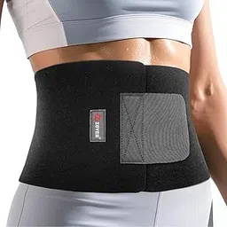 ZOYER Waist Trainer for Women Lower Belly Fat, Elastic Sweat Band for Stomach Weight Loss, Waist Trimmer Better Heat Retention to Sweat More, Increase Core Stability for Workout, Fitness Black, Black-picture-13