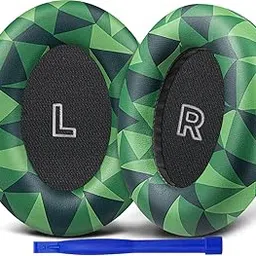 SOULWIT Replacement Earpads for Bose QuietComfort(QC) Ultra Wireless Headphones, Ear Pads Cushions with Softer Protein Leather, High-Density Noise Cancelling Foam - Jungle Green-picture-28
