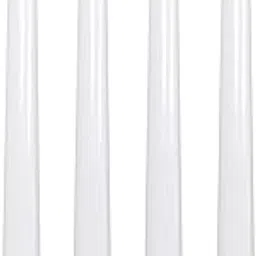 atorakushon White Taper Candles Pack of 4 Scented Dripless and Smokeless 10 inch Elegant Dinner Candle for Home Décor, Restaurant, Wedding, Party Candle Sticks-picture-60