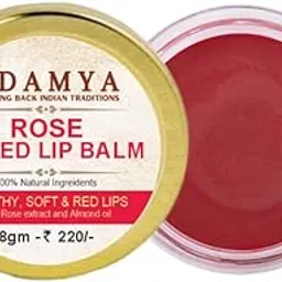 Adamya Handmade Natural Rose Petal Lip Balm –100% Pure and Natural For Glow Lips, 8g-picture-20