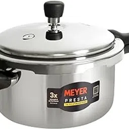 Meyer Presta Triply Pressure Cooker 5.5 Litre | Outer Lid Pressure Cooker | Gas and Induction Compatible | ISI Certified Food Grade Stainless Steel | 5-Year Brand Warranty | Silver-picture-55