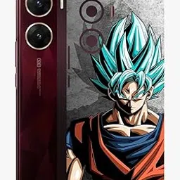 AtOdds - VIVO V29e Mobile Back Skin Sticker - Lamination - Rear Screen Guard Protector Film Wrap (Coverage - Back+Camera+Sides) (Design - Goku)-picture-18