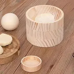 THE STYLE SUTRA Wooden Dumpling Press Tool Wooden Dumpling Roller for Party Household Picnic-image-34