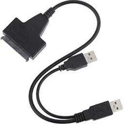 BNF® Dual USB 2.0 to SATA 15+7 (22) Pin Data Power Cable Connector for 2.5" HDD|Computers/Tablets & Networking | Computer Cables & Connectors | Drive Cables & Adapters-image-1