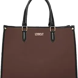 lookout fashion Womens overy size Large Sized Tote Bag And Top Handles | Fits Upto 16" Laptop | Tote Bags for Women For Office Use, Work image 1