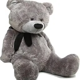 BHAGAWATI Grey Color Teddy Bear, Soft Toys, Teddy Bear 4 feet for Girls, Birthday Gift for Kids Girls Boys, Wife, Girlfriend, Wedding for Couple, Someone (4 Feet/ 121 cm/Grey)-image-3