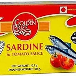Golden Prize Sardine in Tomato Sauce 125 Gms Each - Pack of 4 Units-image-70