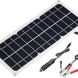 Tooarts DC5V/DC12V 10W Dual Output Solar Power Energy Charging Panel with USB Interface Car Charger IP65 Water Resistance Portable Completed Accessories for Outdoor Camping Hiking Fishing Climbing-picture-31