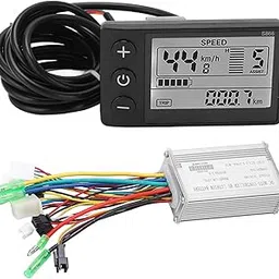 Zunate Ebike Brushless Motor Controller, 36V/48V 250W/350W Electric Bike Scooter Brushless Controller Kit, with LCD Display, Rainproof-image-56