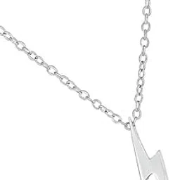 Trending Stainless Steel Funky Cool Lightning Bolt Flash Zig Zag Pendant Locket Necklace Men necklace, Men Chain, Chain For Women-picture-30