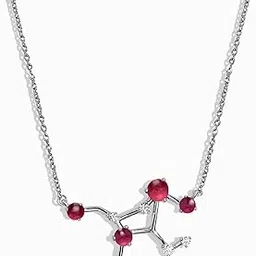 inaree Cosmic Constellation Zodiac 18" Necklace in 925 Sterling Silver with Red Garnet January Birthstone - 12 Signs Available in Yellow Gold Vermeil, Rose Gold Vermeil, and Sterling Silver Finishes-picture-23