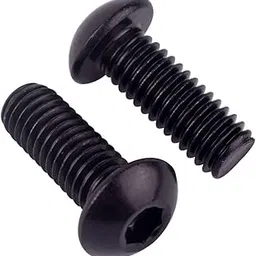 VAMUOEFL 1/4-20 x 7/8" Button Head Socket Cap Bolts Screws (1/4" to 2" Available), 304 Stainless Steel 18-8, Black Exterior Finish, Allen Hex Drive, Fully Thread, 10Pcs-picture-13