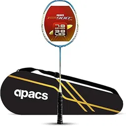 Apacs Z Power 900 RP+ Lite (Unstrung, 78g Lightweight) Made in Vietnam | 35 LBS Max Tenison | Extra Slim Shaft | Japanese High Modulus Graphite Badminton Racket with Free Full Cover (Blue Yellow)-picture-11