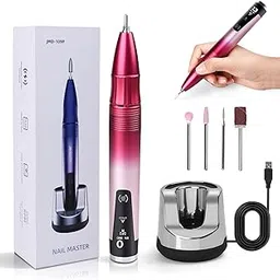 QVQ Nail Drill, Rechargeable 35000 RPM Electric Nail File, Cordless Nail Drill, Portable Nail Drills for Acrylic Nails Professional, Valentines Day Womens Gifts Nail Supplies for Salon Use or Home DIY-picture-31