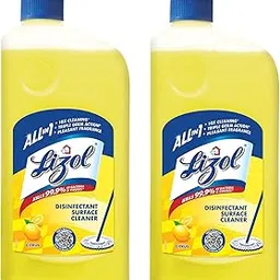 Lizol Disinfectant Surface & Floor Cleaner Liquid, Citrus - 625 ml (Pack of 2) | Suitable for All Floor Cleaner Mops | Kills 99.9% Germs| India's #1 Floor Cleaner-picture-28
