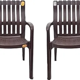 ANMOL Moulded Mistique Cloud (New Model Launched) (Matt and Gloss Pattern) Chair with Comfort Rest Back Weight Bearing Capacity 200 kg (Pack of 2)-picture-10