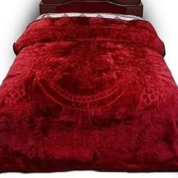 CHANGERS Embossed Blankets,Quilt,duvets,dohar,Quilt,duvets,dohar Solid Colour Ultra Soft Floral Double Bed Heavy Mink Winter Blanket-picture-36