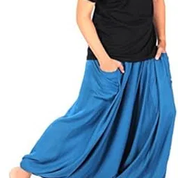 whitewhale Men Women Summer Loose Baggy Hippie Boho Gypsy Harem Pants-picture-24