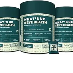 What's Up Wellness Eye Health Gummies To Maintain Eye Health, Zeaxanthin 4Mg Helps Shield Blue Light, Lutein, And Ginkgo Biloba, Pack Of 3-90 Days(90 Gummies)-image-21